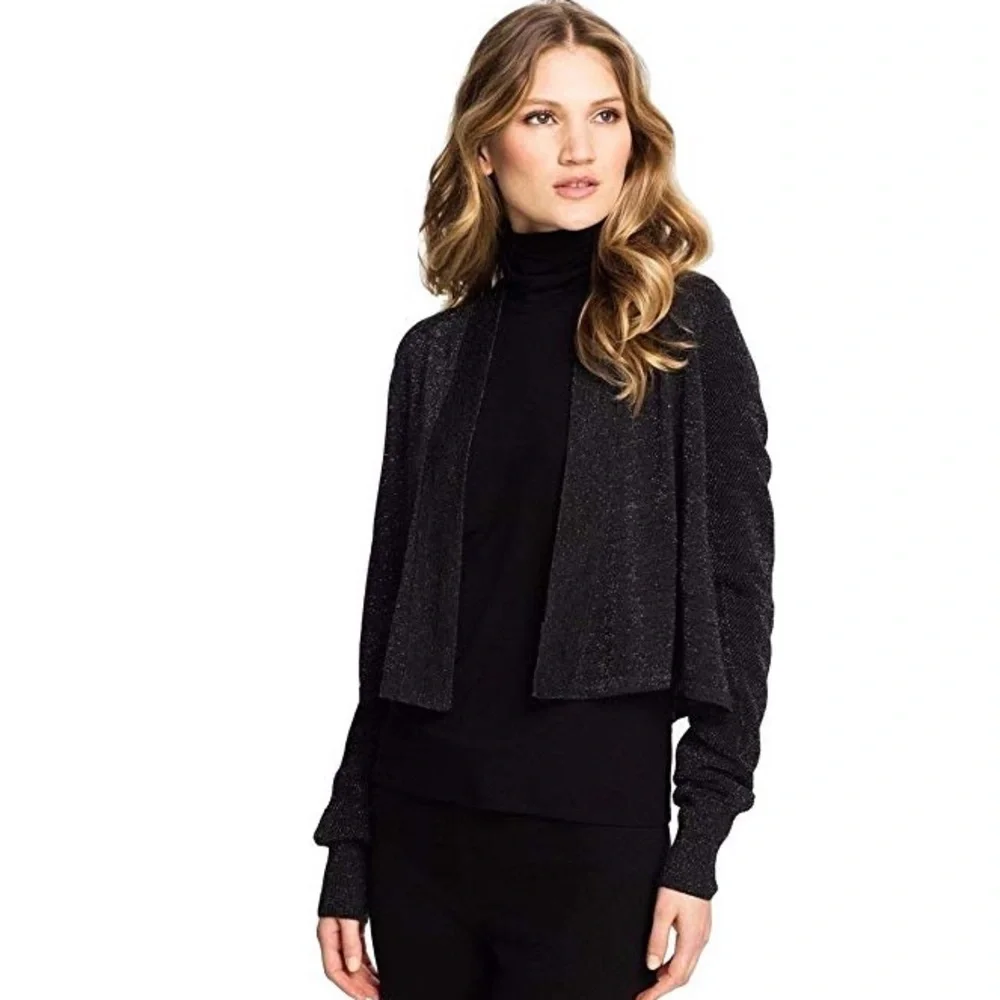 Eileen Fisher Shimmering Fine Merino Wool Cardigan